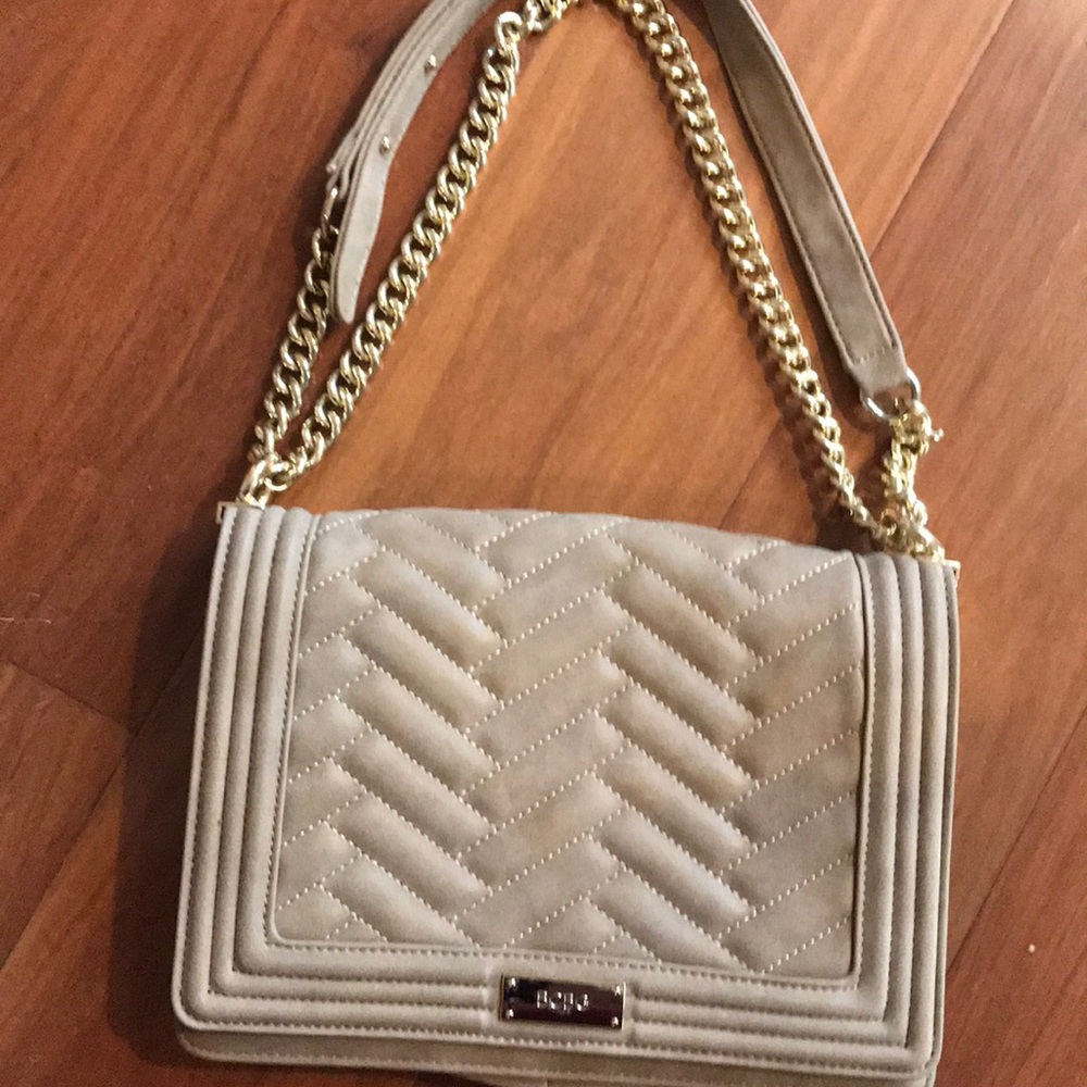 BCBG Quilted Suede Purse